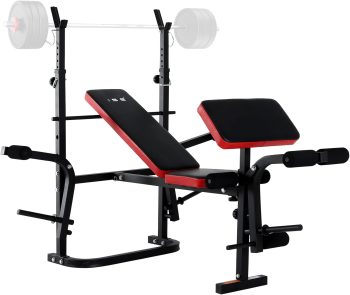 ISE Banc Musculation Complet Musculation, Banc de Musculation Complet Fitness, Banc de Musculation Pliable&Inclinable, Banc Developper Coucher, Bancs de Musculation Multifonction Butterfly Réglable