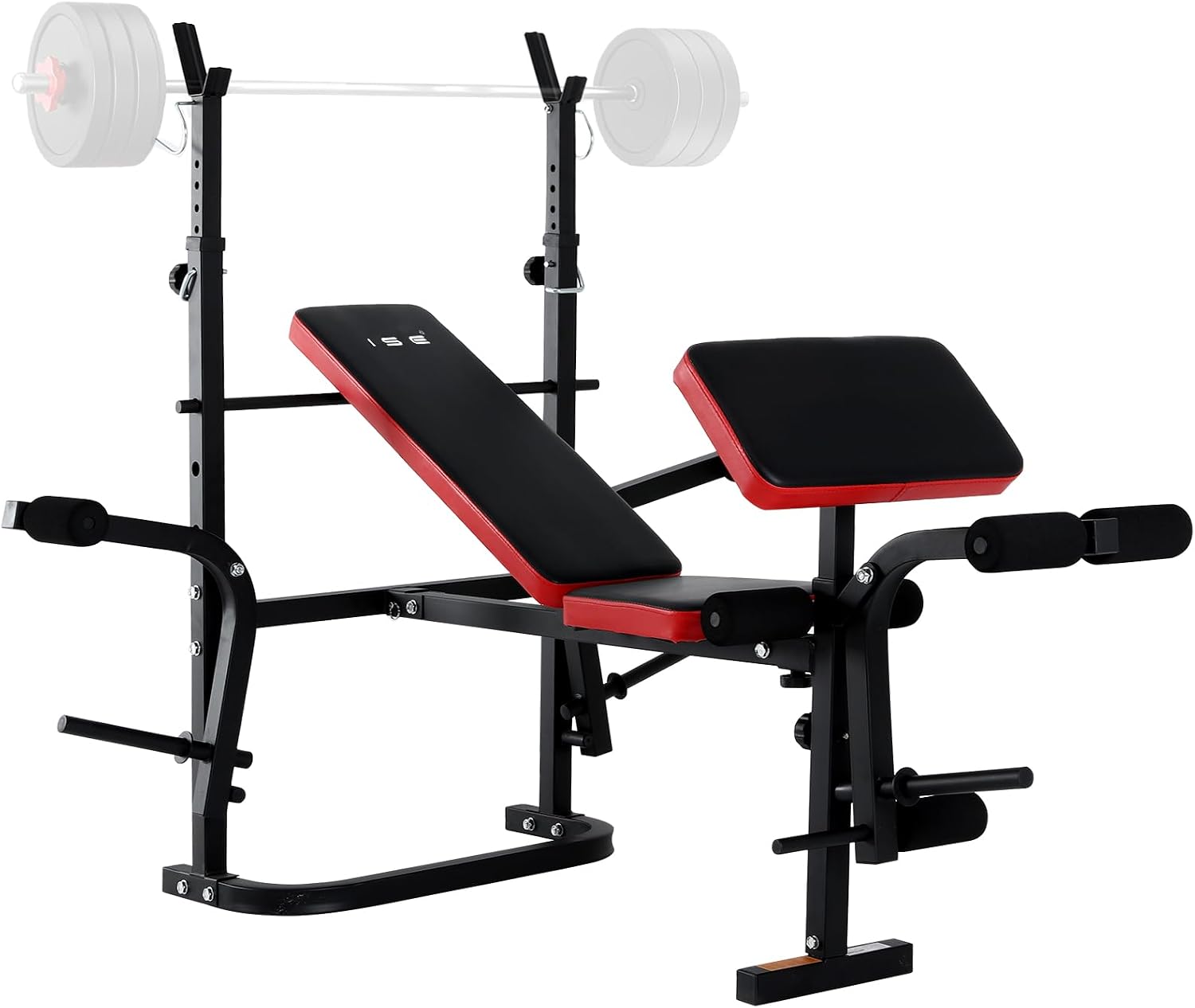 ISE Banc Musculation Complet Musculation, Banc de Musculation Complet Fitness, Banc de Musculation Pliable&Inclinable, Banc Developper Coucher, Bancs de Musculation Multifonction Butterfly Réglable