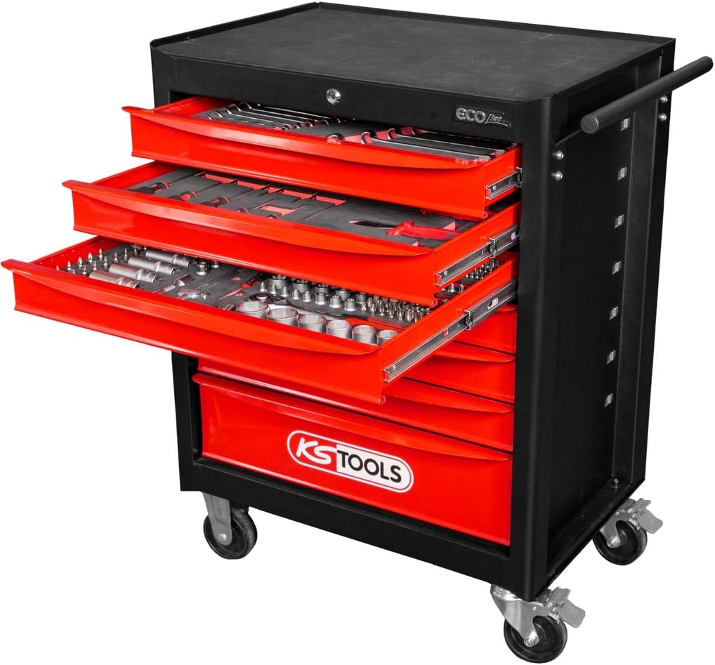 KS TOOLS 897.7215 Servante d'atelier Ecoline, 215 Outils, Rangement Atelier