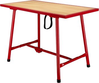 Établi Pliable Table d’Atelier Pliante Surface de Montage 120x62,5 cm Table de Travail Bois
